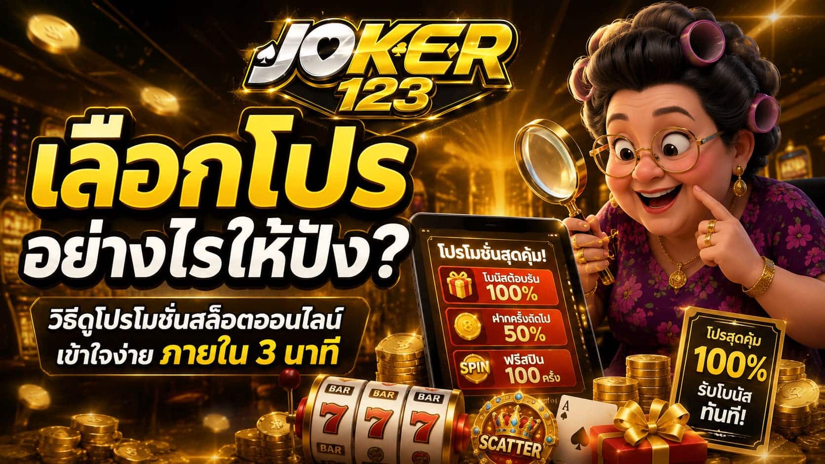 เลือกโปรอย่างไรให้ปัง? วิธีดูโปรโมชั่นสล็อตออนไลน์
