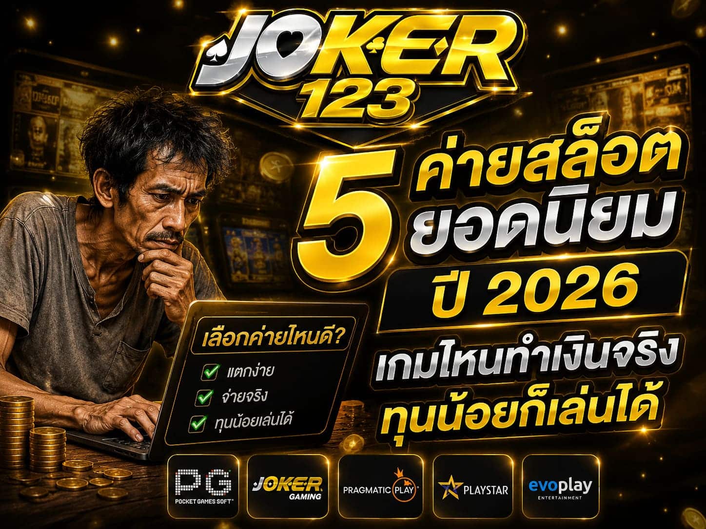 5 ค่ายสล็อตยอดนิยม