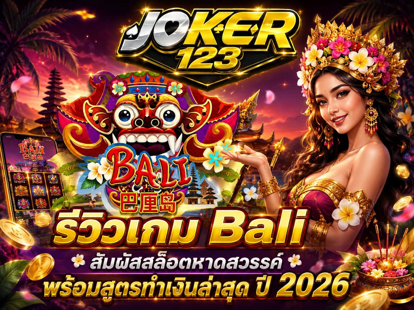 รีวิวเกม Bali สัมผัสสล็อตหาดสวรรค์