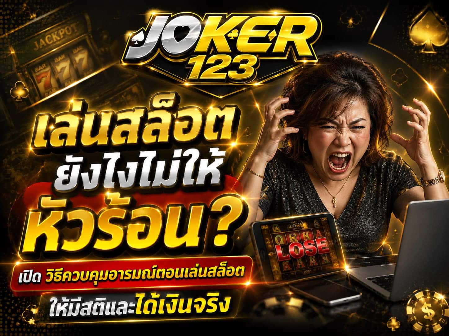 วิธีควบคุมอารมณ์ตอนเล่นสล็อต ให้มีสติและได้เงินจริง
