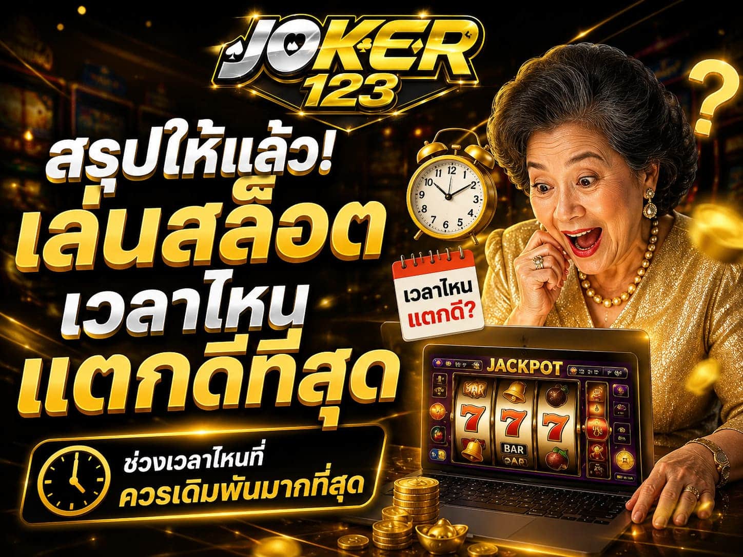 สรุปให้แล้ว! เล่นสล็อตเวลาไหนแตกดีที่สุด
